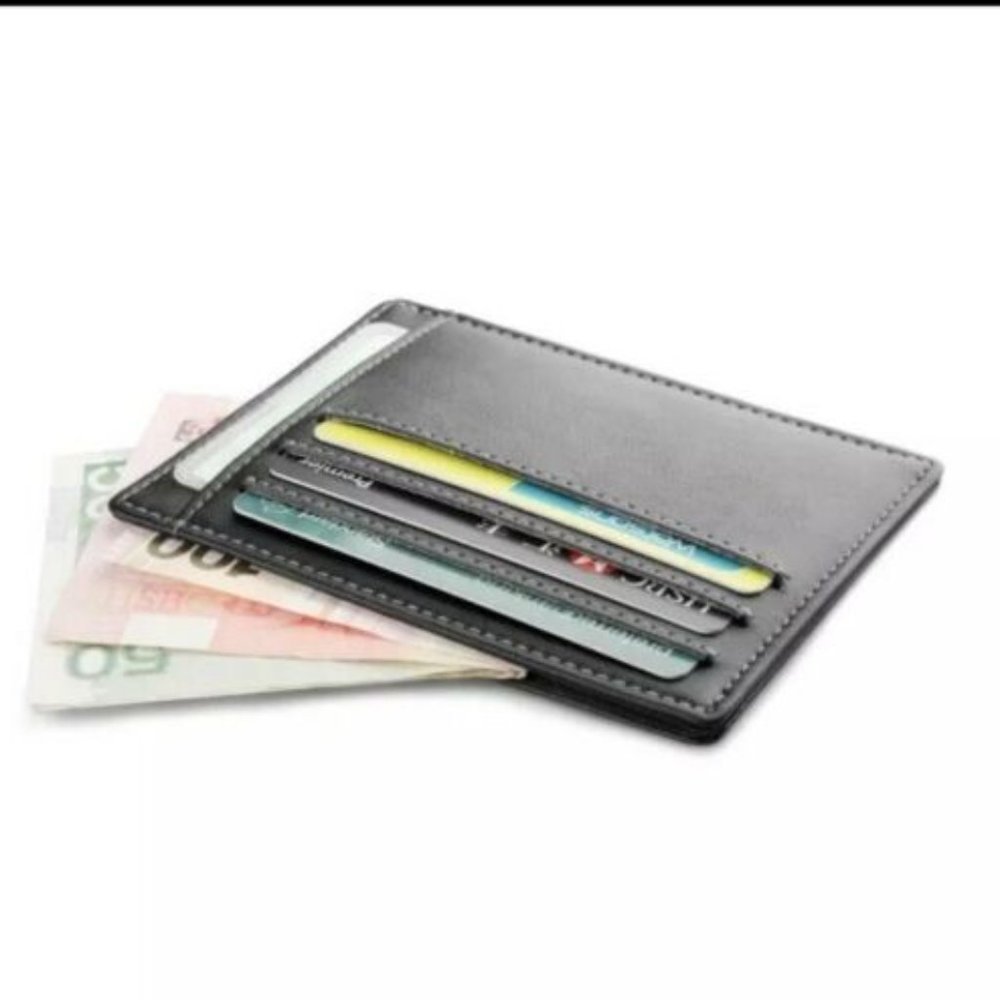 Leather Wallet Super Slim Card Holder Case